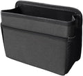 Car Trash Can, Foldable Waterproof Leather Trash Bin Garbage Organizer, Multi-Pocket Mini Hanging Storage Container, Universal Auto Interior Accessories for Cars, SUVs, Trucks (Black)