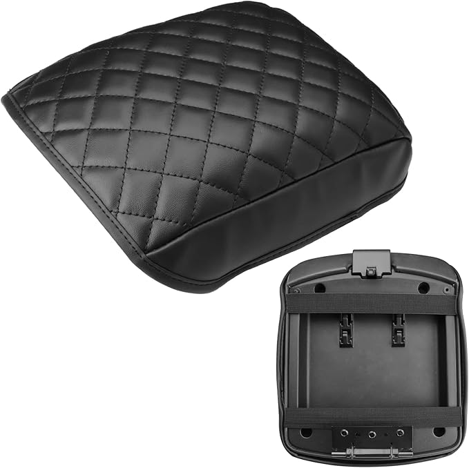 INTGET Center Console Armrest Cover for 2005-2021 Nissan Frontier Accessories 2005-2015 Nissan Xterra Accessories Leather Middle Arm Rest Protector Console Lid Cover