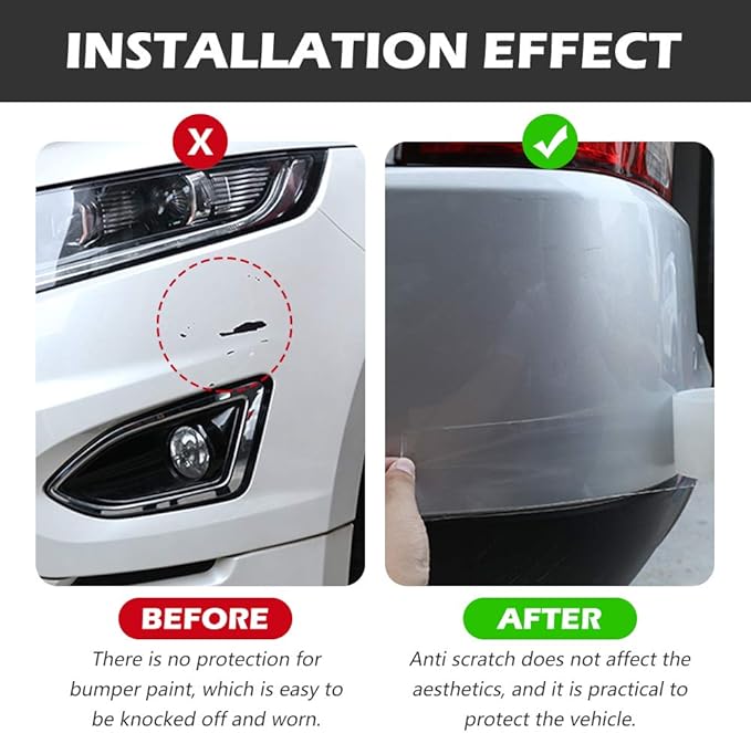CloudBuyer Universal Door Edge Protector, Clear Sill Guard Film with Anti-Collision Protection for Vehicles (33Ft x 1.2In, Transparent)