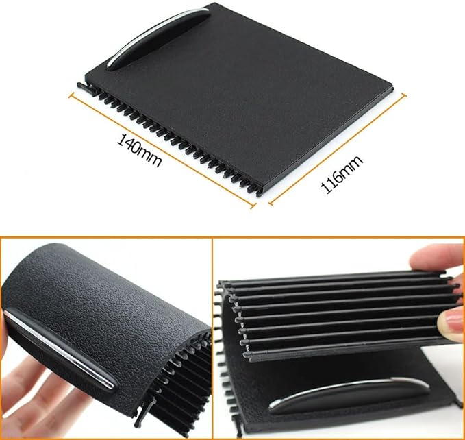 Compatible with Mercedes Benz C Class W203, Center Console Cup Holder Roller Blind Cover, Drink Water Holder Roller Zipper Sliding Shutter Accessories Trim Replacement 2000-2007