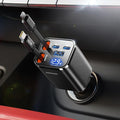 [5 in 1] 99W Retractable Car Charger Adapter, PD45W Car Charger USB C Fast Charging, Car Accessories,Tech Gadgets 2026 Birthday Gifts for Women Men for iPhone17 16 15 14 Pro Max, Samsung