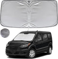 KAYZT Windshield Sun Shade for 2015-2025 2026 Ford Transit 150 250 350 350HD (Not for Transit Connect), Foldable Sunshade Front Window Custom Fit Car Accessories