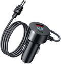 Starlink Mini Car Adapter, 12V-24V Car Charger with USB-C & USB-A Ports, 3-in-1 Aluminum Alloy Power Cable, Waterproof 10FT Cord with LED Voltage Display, Starlink Mini Accessories