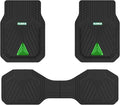 FLORICH Car Floor Mats, Heavy Duty Floor Mats for Cars, 3 Piece All-Weather Floor Mats with Anti-Slip Backing, Universal Trim-to-Fit, Waterproof Automotive Floor Mat for Cars Trucks SUV (Green)