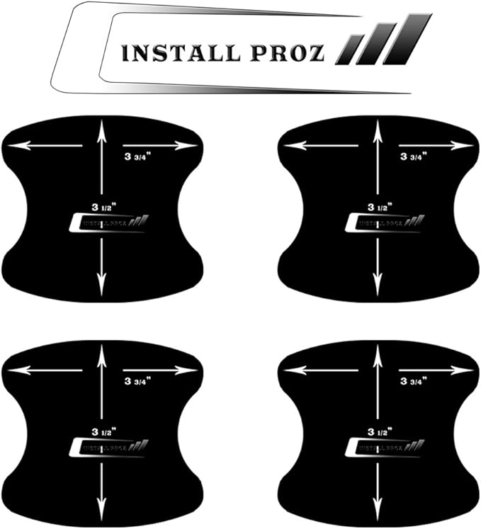 Install Proz Self-Healing Clear Paint Protection Film (4 Door Cup Protectors)