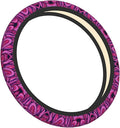Retro Crayons Scribbles Neon Colors Car Steering Wheel Cover, 15 Inch Steering Wheel Cover Stylish Decor for Most Cars