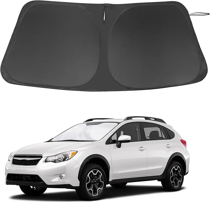 Windshield Sun Shade Custom Fit for 2013 2014 2015 2016 2017 Subaru Crosstrek Accessories Foldable Sunshade Sun Blocker Protect Car from Sun Rays & Heat Damage Keep Car Cooler