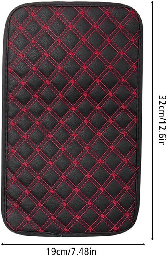 MiOYOOW Car Armrest Cover, Wear Resistant Center Console Pad Waterproof Car Center Console Cushion for Most Car SUV Truck