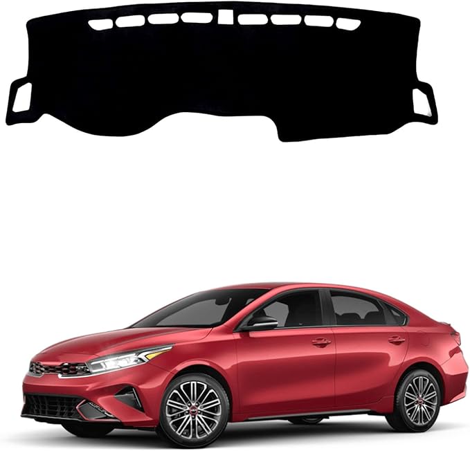 Dashboard Mat Cover for KIA Forte 2019-2024 Nonslip Center Console Sunshield Glare UV Rays Protector Accessories