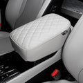 Car Armrest Cushion Cover Compatible with Kia Sportage 2023 2024 2025 Accessories, Leather Center Console Armrest Pad(Gray)