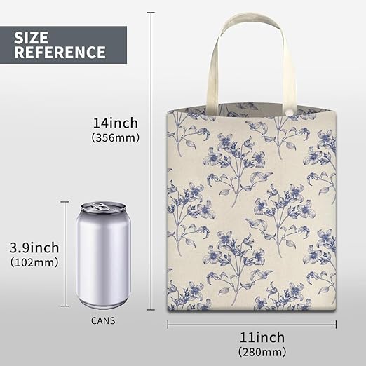 Car Trash Can, Cute Car Trash Bag, Hanging Car Organizer and Storage Bag, Trash Bin for Car Accessories, Vehicle, Travelling, Camping White Blue Floral