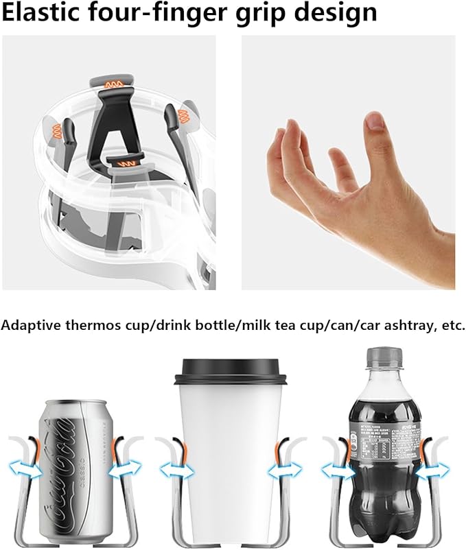 Adjustable Car Cup Holder Expander with Cup Diameter Less Than 2.55inches-fit cola Drink Cups Holder,2 in 1 cupholder for Coffee Cup Holder. (BJ-2390)