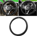 BESULEN Steering Wheel Cover, Anti-Slip and Breathable, Warm in Winter and Cool in Summer, 15 Inch Car Steering Wheel Protector with Grid of The Correction Marker for Men Women