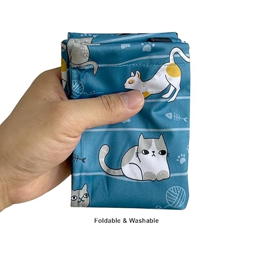 RMMOORORO Cute Hanging Car Trash Garbage Bag 100% Leakproof Waterproof Multipurpose for Car Back Front Seat Console with Hanging Strap (Cats Play)