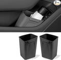 XmuxHai Car Interior Storage Box, Black Silicone Door Side Organizer with Umbrella Holder and Trash Can, Vehicle Accessory (Black)