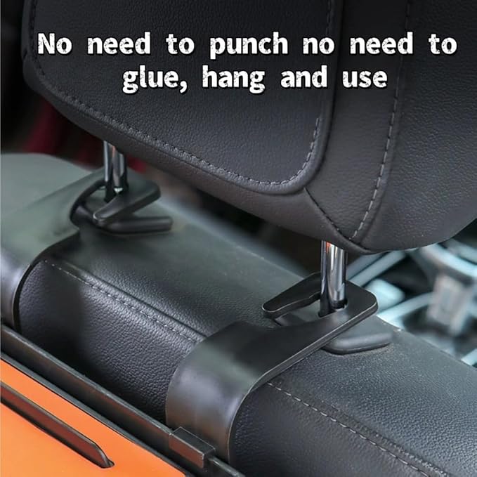 3-in-1 Car Backseat Organizer, Multifunctional Car Seat Back Storage Box, Car Storage Organizer with Cup Holders Tissue Box for Travel, Road Trip (Brown)