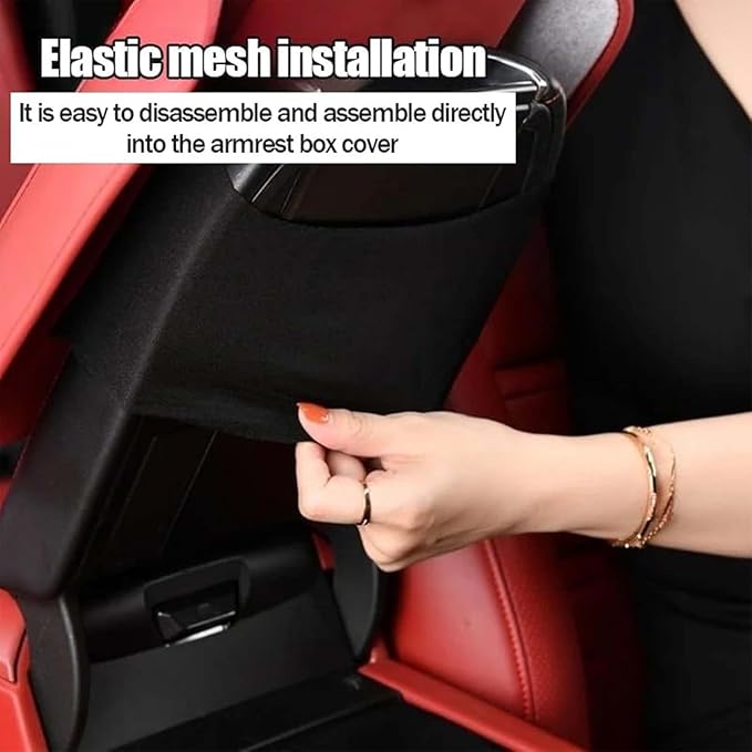OUTMX Car Center Console Cover for 2005-2015 Toyota Tacoma, PU Leather Auto Center Console Pad Car Armrest Cushion Car Interior Accessories,Grey