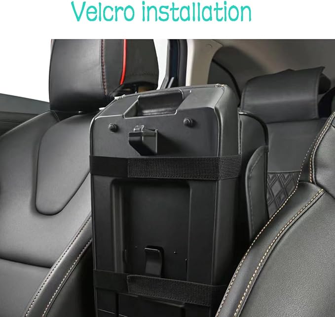 Rneswi Car Armrest Cover Leather Car Console Covers Box Pad with Pocket and Tissue Box Arm Rest Cover for Car for SUV Truck Sedan Vehicle (Beige)