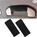 2PCS Car Inside Door Handle Protector, Colorful Soft Fluff Car Pull Handle Cover, Anti-Scratch Grab Handle Wrap, Car Interior Decoration Accessories for Women Men (Black)