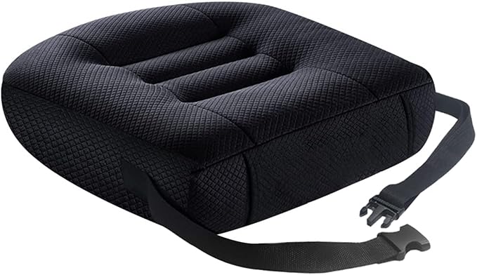 Adult Booster Seat for Car, 19"×18", 3" Thick Car Booster Seat for Short Drivers, Pillows for Driving, Driver Seat Cushion, Car Seat Cushions for Driving