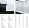 8Pcs Transparent Car Door Edge Protection Device Transparent Door Handle Protector Waterproof and Scratch Resistant Paint Protection Pad Suitable for Most Car (Car Door Protector)