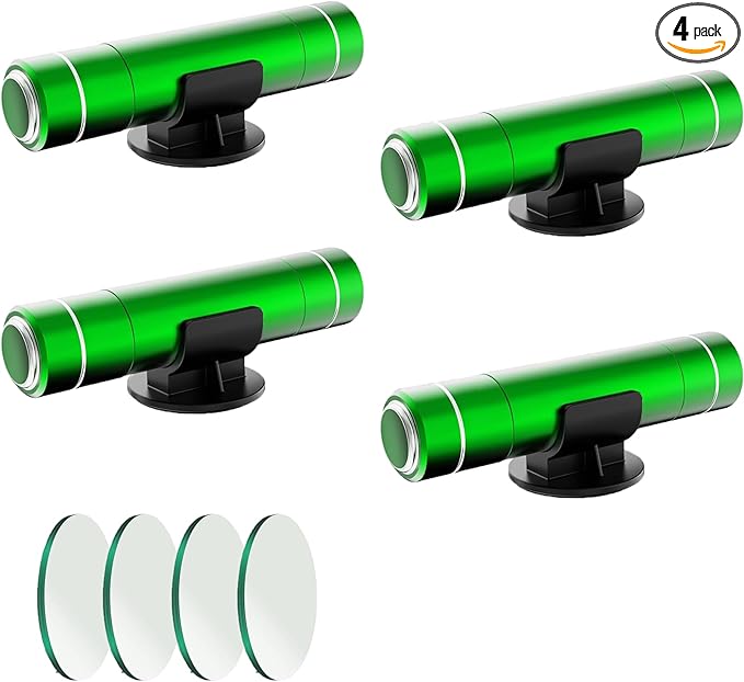 HHXS Car Window Breaker Seatbelt Cutter Tool, Safe Hammer Glass Breaker Under Water Safety Hammer Emergency Escape Glass Breaker Life Hammer for Car (4 Pcs, Green)