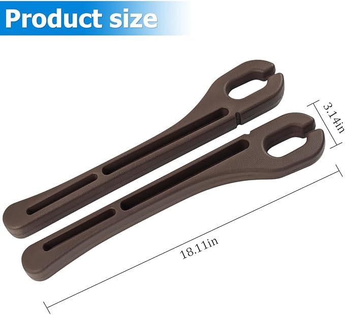Mandark Car Seat Gap Filler, 2PCS Vehicle Seat Gap Fill Organizer with Phone Holder for Prevents Items Falling, Auto Interior Crevice Blocker Stop Accessories, Universal for SUV Sedan Truck (Brown)
