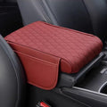 Car Armrest Pad for Lexus GX J150 J120 GX 460 400 GX OR Leather Armrest Box Mat Center Console Cushion Pad Universal Armrest Seat Box Cover Protector,Red, normal