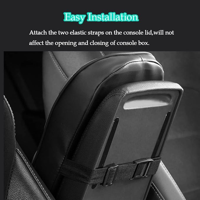 DURASIKO Car Center Console Pad,Memory Foam Car Armrest Cushion,Auto Armrest Pad,Knitted Corrugated Design,Great for Long-time Driving,Universal Car Armrest Seat Box Cover Protector for Most Vehicles