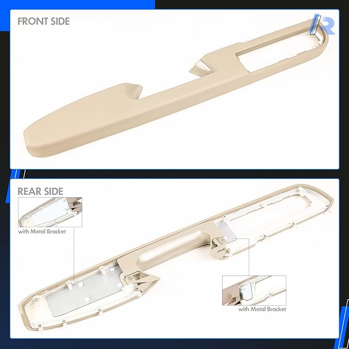 80995 Front Left Driver Side Armrest Repair Kit Fit for Chevy Silverado Suburban Tahoe Avalanche For GMC Sierra Yukon 2010-2014 Door Panel with Release Handle Above Armrest 27In - Tan - GM# 84127282