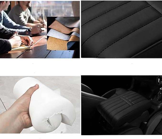 Car Armrest Pad for Lexus GX460 2014 2015 2016 2017 2018 2019 2020 2021 2022 2023 Memory Cotton Armrest Box Pad Center Console Scratch Pad Seat Box Cushion Protector,Red