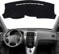 KEYOOG Dashboard Cover Dash Mat Fit for Hy-undai Tucson 2009-2005 (for Left Hand Drive),Car Dash Board Mat Anti-Glare Carpet,Non-Slip Pad Sunshield Protector (Black)