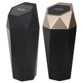 LoyaGour Car Trash Can Bin,Small Garbage Can with Lid,Automotive Cup Holder Mini Cars Trashcan,Portable Car Door Trash Cans,Vehicle Essentials Gadgets Dustbin (2Pcs, Black and Glod)
