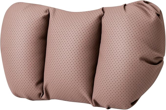 Car Neck Pillow & Lumbar Support for Suzuki Ertiga / XL7 2019-2026 Ergonomic Breathable Mesh Auto Seat Back Cushion Headrest,Brown-Neck Pillow