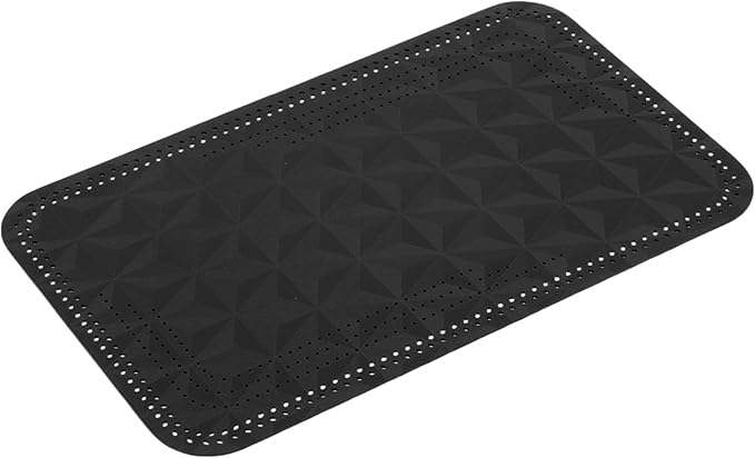 Car Center Console Cushion Pad 12.59"x7.87" Center Console Cover Armrest Seat Box Cover Faux Leather Black