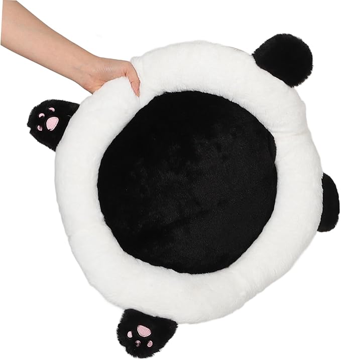 GLEAVI Cute Panda Car Seat Cushion Lumbar Support for Adults Easy to Install Comfortable Driving Accessory for Christmas and Birthdays