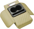 Car Armrest Cushion for Ford Focus I Sedan 1998-2001 2002 2003 2004 2005, Car Center Console Cover Armrest Pad with Cup Holder and Tissue Box, Car Accessories,Beige