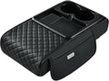 Armrest Cover for Car for GMC Sonoma 2000-2004, 4 in 1 Storage Box Pad with Cup Holders, Center Console Cover Cushion Heightening Pad,A