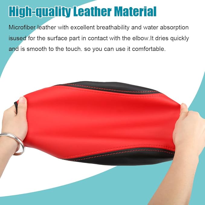 LEXLEY Center Console Pad Armrest Box Cover Waterproof Anti-Scratch Leather Protector Covers For Kia 2016-2020 Sorento-Blue+Black