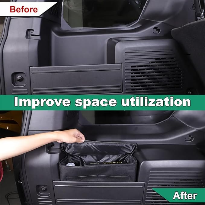 Car Trunk Organizer Storage Bag Cargo for Hummer EV SUV 2024 2025 2026 Accessories Trunk Side Window Luggage Storage Bag Foldable Collapsible Large Capacity Stable Multi-Function-Trunk Organization