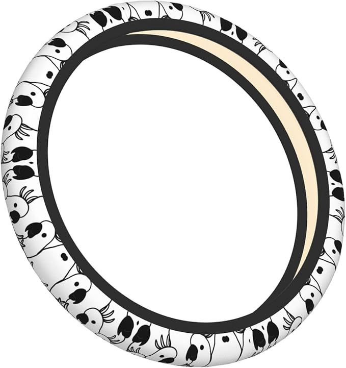 Neoprene Steering Wheel Cover Umbrella Cockatoo Car Steering Wheel Cover Universal Fit for Most Cars