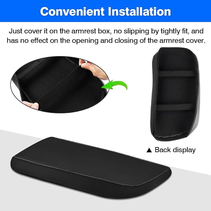 Autorder Center Console Cover for 2015-2020 2021 Lexus NX NX300h/NX300/NX200t Accessories Armrest Cover Anti-Scratch Middle Console Pad Leather Armrest Protector