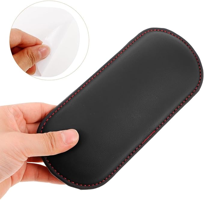 Car Knee Cushion Pad, Memory Foam Microfiber Leather Vehicle Door Armrest Pillow for Leg Elbow, Comfort Automotive Center Console Knee Pad Protector, Universal for Automobile RV Truck (Black)