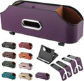 3-In-1 Car Backseat Organizer, 2026 New Multifunctional Car Seat Back Storage Box with Hooks and Phone Holder, Car Cup Holder Organizer for Hold Phone, Snacks, Drinks, Handbag (Purple)