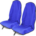 nbnhxnff Sweat Towel Car Seat Cover Protector Front Seats for Gym Workout, Running, Swimming, Beach and Hiking, Waterproof Universal Seat Cover for Car, Trucks, Van & SUV (Blue, 2pcs Front Seat)