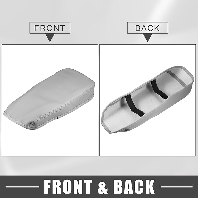 Car Center Console Pad Waterproof Armrest Seat Box Cover Protector for Lexus ES330 ES350 2005-2009 Gray