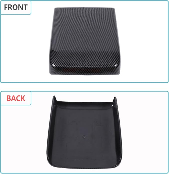 Aunginsy Center Console Armrest Protector Cover Compatible with Toyota Tacoma 2024 2025 2026, Central Armrest Seat Storage Box Cover Cushion Lid Protector Pad Waterproof Anti-Scratch ABS Accessories