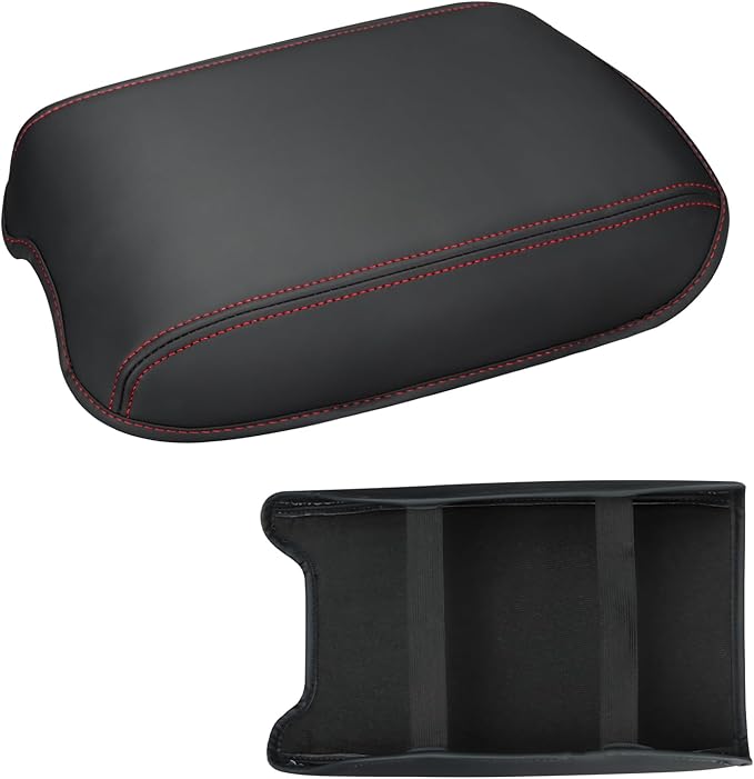 INTGET Center Console Cover for 2022 2023 2024 2025 2026 Nissan Frontier Accessories Leather Middle Console Cover Arm Rest Lid Replacement for Nissan Frontier Pro 4X Accessories S/SV/PRO-X/SL/Hardbody
