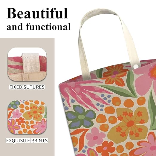 Car Trash Can, Cute Car Trash Bag, Hanging Car Organizer and Storage Bag, Trash Bin for Car Accessories, Vehicle, Travelling, Camping Cute Pink Flowers