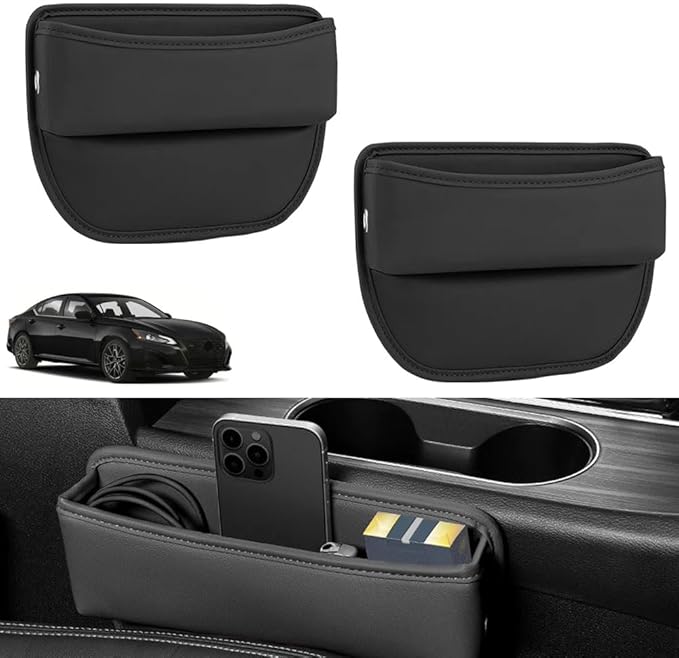 2 PCS Car Seat Gap Filler Organizer for Nissan Altima Rogue Frontier Sentra Accessories, for Nissan Car Seat Gap Plug
